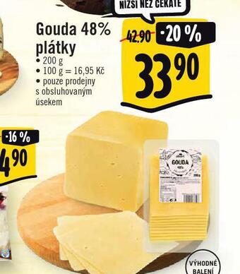 Jip Gouda 48% plátky nabídka