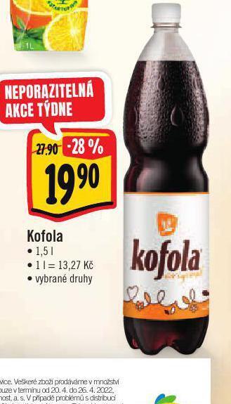 Jip Kofola 1,5l nabídka