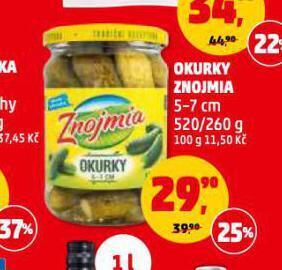 Penny Market Okurky znojmia nabídka
