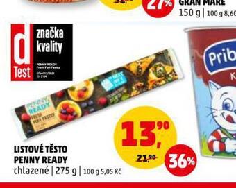 Penny Market Listové těsto penny ready nabídka