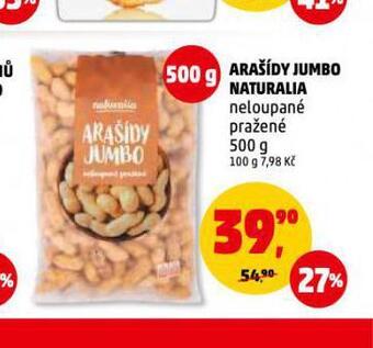 Penny Market Arašídy jumbo naturalia nabídka