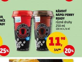 Penny Market Kávový nápoj penny ready nabídka