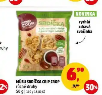 Penny Market Müsli srdíčka crip crop nabídka