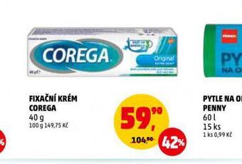 Penny Market Corega fixační krém nabídka