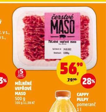 Penny Market Mělněné maso vepřové nabídka