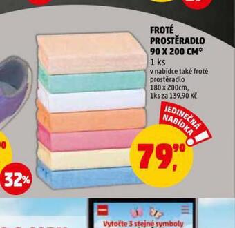 Penny Market Froté prostěradlo 90 x 200 cm nabídka