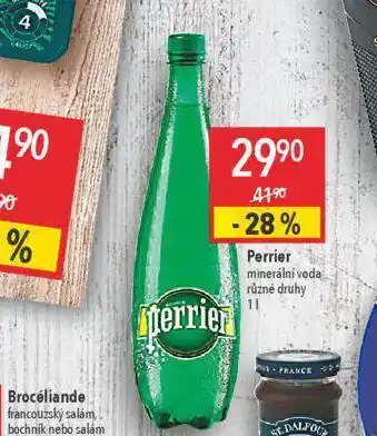 Globus Perrier minerální voda nabídka