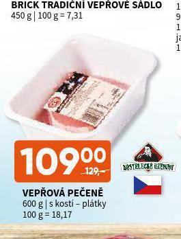 Terno Vepřová pečeně s kostí - plátky nabídka