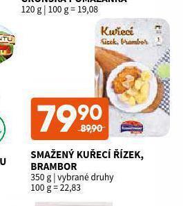 Terno Smažený kuřecí řízek, brambor nabídka