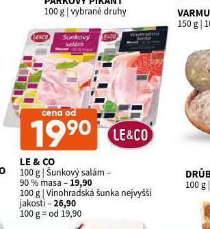 Terno Vinohradská šunka nejvyšší jakosti nabídka