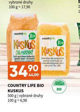 Terno Country life bio kuskus nabídka