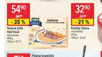 Globus Hotová jídla heli food nabídka