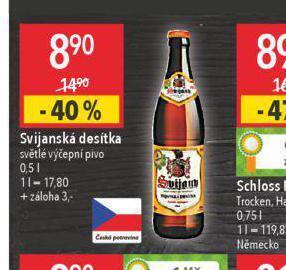 Globus Pivo svijanská desítka nabídka