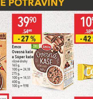 Globus Emco ovesná kaše nabídka