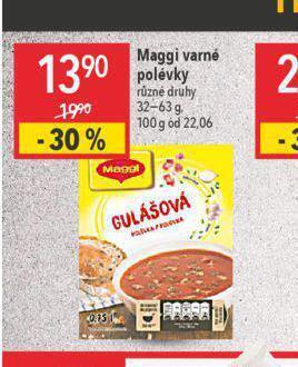 Globus Maggi varné polévky nabídka
