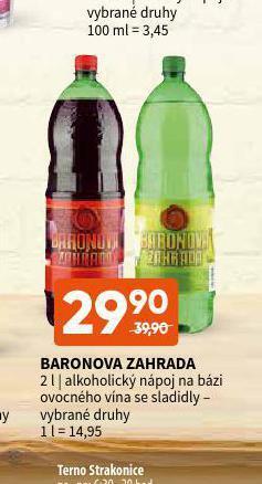Terno Baronova zahrada nabídka