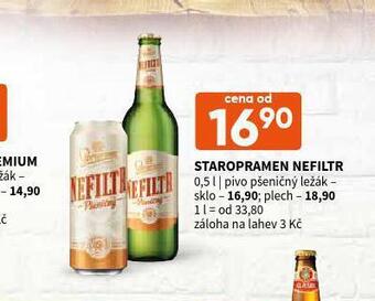 Terno Pivo staropramen nefiltr nabídka
