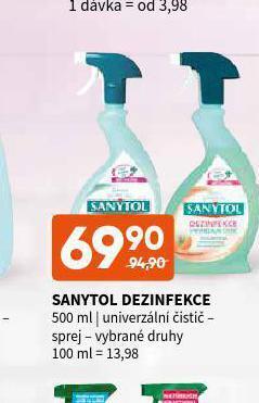 Terno Sanytol dezinfekce nabídka