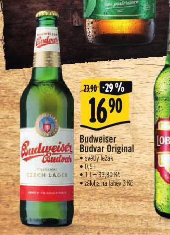 Albert Pivo budweiser budvar original nabídka