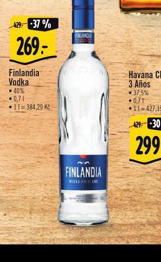 Albert Finlandia vodka nabídka