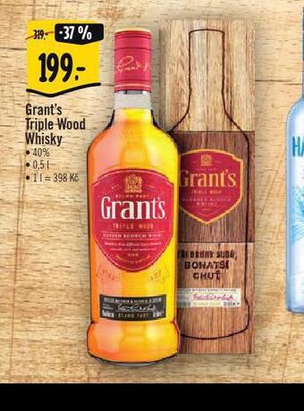 Albert Grant´s triple wood whisky nabídka