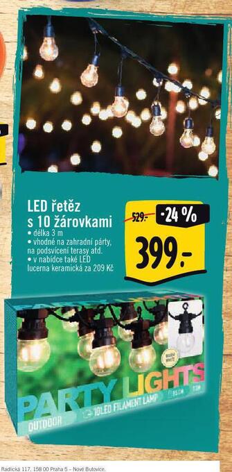 Albert Led řetěz s 10 žárovkami nabídka