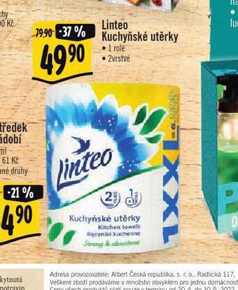 Albert Linteo kuchyňské utěrky nabídka