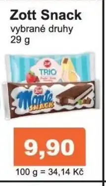 Konzum Zott Snack 29g nabídka