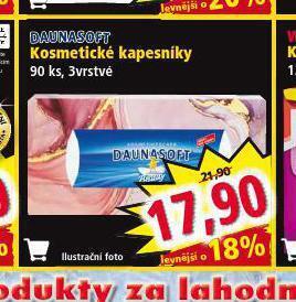 Norma Daunasoft papírové kapesníky nabídka