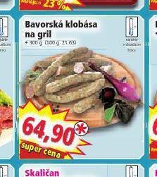 Norma Bavorská klobása na gril nabídka