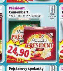 Norma Président camembert sýr nabídka