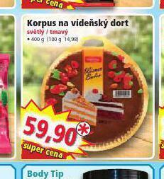 Norma Korpus na vídeňský dort nabídka