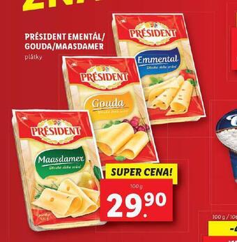 Lidl Président ementál nabídka