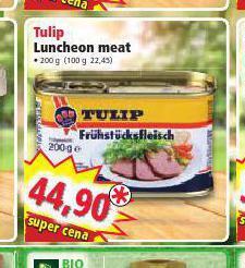 Norma Tulip luncheon meat nabídka