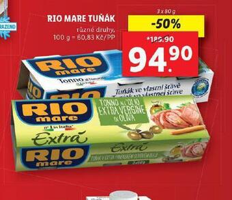 Lidl Rio mare tuňák nabídka