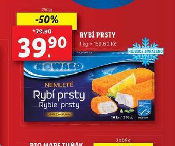 Lidl Nowaco rybí prsty nabídka