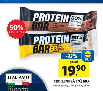Lidl Proteinová tyčinka nabídka