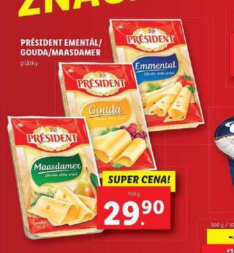 Lidl Président maasdamer nabídka