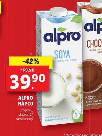 Lidl Alpro nápoj nabídka