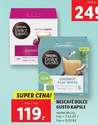 Lidl Nescafé dolce gusto kapsle nabídka