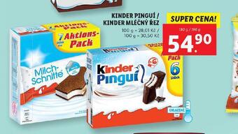 Lidl Kinder mléčný řez nabídka