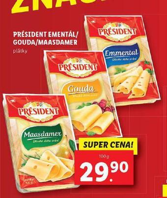 Lidl Président gouda nabídka