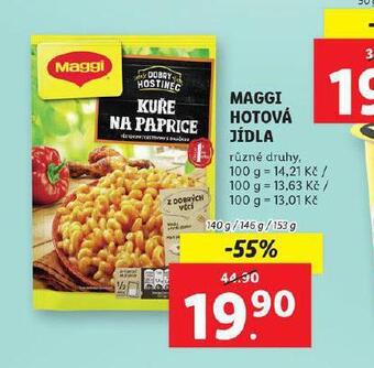 Lidl Maggi hotová jídla nabídka