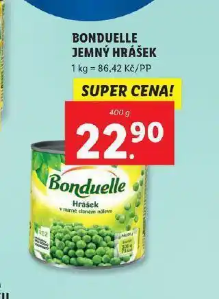 Lidl Bonduelle jemný hrášek nabídka