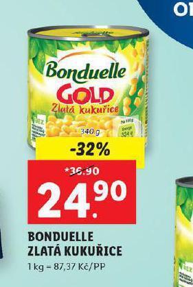 Lidl Bonduelle zlatá kukuřice nabídka