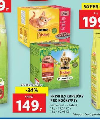 Lidl Friskies kapsičky pro psy nabídka
