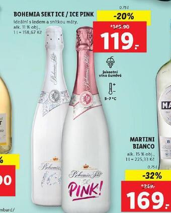 Lidl Bohemia sekt ice / ice pink nabídka