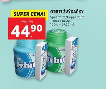 Lidl Orbit žvýkačky nabídka