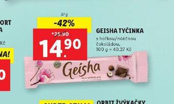 Lidl Geisha tyčinka nabídka