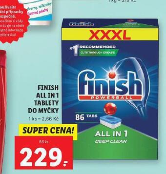 Lidl Finish all in 1 tablety do myčky nabídka